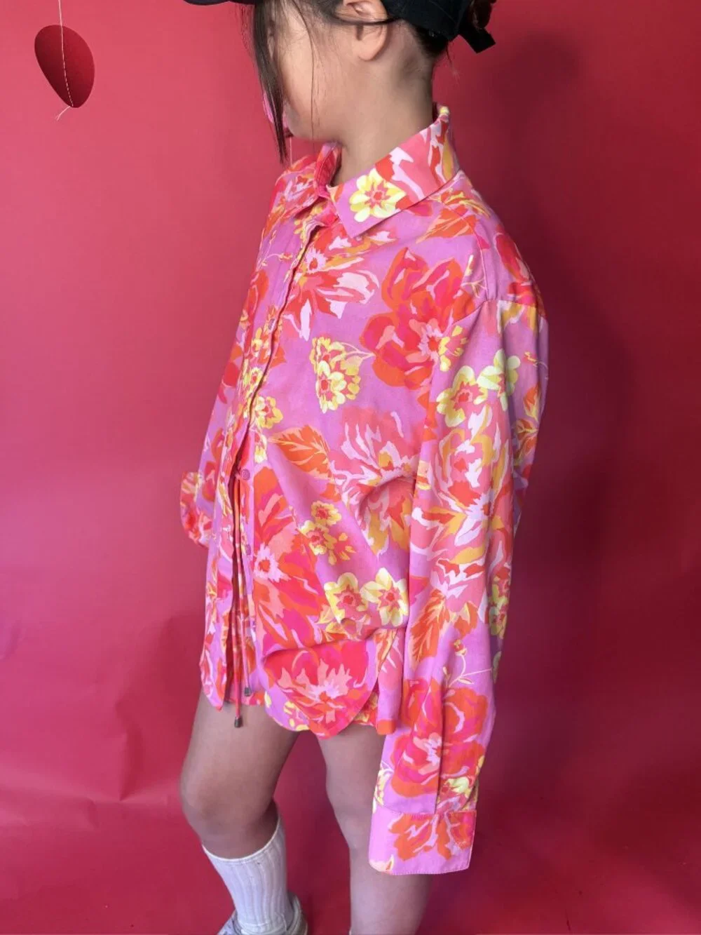 Seven Wonders Floral Shirt & Shorts Set • Pink Retro Matching Set